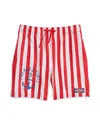 Vineyard Vines Boys' Printed Chappy Swim Trunks - Little Kid, Big Kid In Beaches Stripe-racing Red