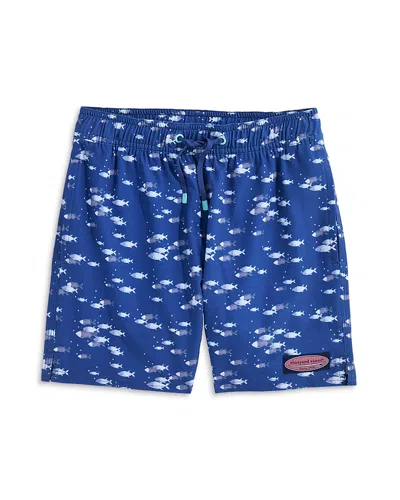 Vineyard Vines Boys' Printed Chappy Swim Trunks - Little Kid, Big Kid In Blue