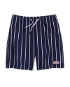 Vineyard Vines Boys' Printed Chappy Swim Trunks - Little Kid, Big Kid In Club Chappy Stripe - Nautical Navy