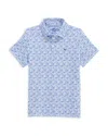 Vineyard Vines Boys' Printed Sankaty Polo - Little Kid In Blue