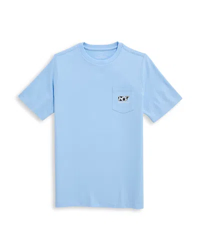 Vineyard Vines Boys' Soccer Ball Short Sleeved Whale Tee - Little Kid, Big Kid In Blue