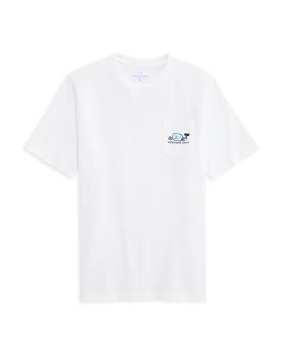 Vineyard Vines Boys' Soccer Field Whale Short Sleeved Tee - Little Kid, Big Kid In White