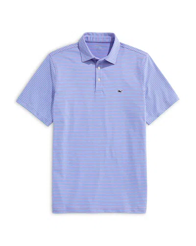 Vineyard Vines Bradley Striped Sankaty Polo Shirt In Blue
