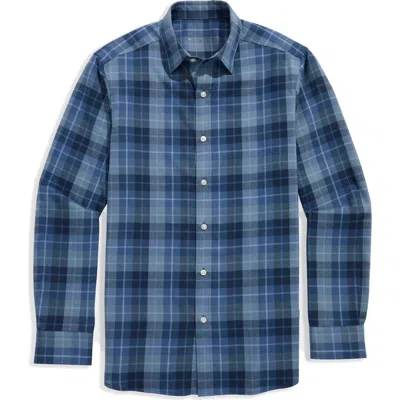 Vineyard Vines Brant Plaid Tech Twill Button-up Shirt In Blue