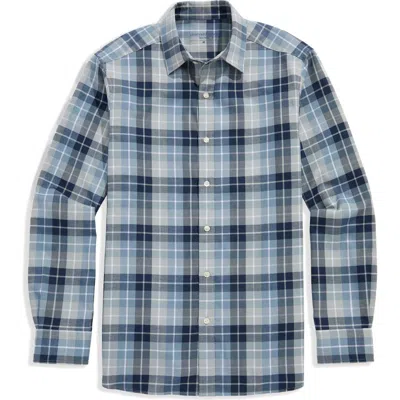 Vineyard Vines Brant Plaid Tech Twill Button-up Shirt In Gray