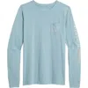 VINEYARD VINES VINEYARD VINES BURGEE WHALE DUNES LONG SLEEVE GRAPHIC T-SHIRT