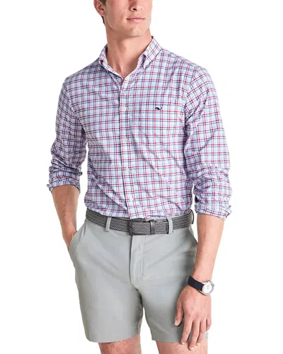 Vineyard Vines Callwood Plaid Featherweight Performance Shirt In Multi