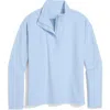 Vineyard Vines Calmwater Quarter Zip Pullover In Blue