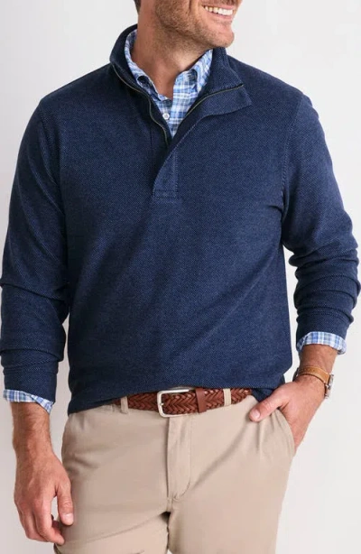 Vineyard Vines Calmwater Quarter Zip Pullover In Animal Print