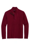 Vineyard Vines Calmwater Quarter Zip Pullover In Burgundy