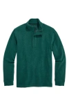Vineyard Vines Calmwater Quarter Zip Pullover In Green