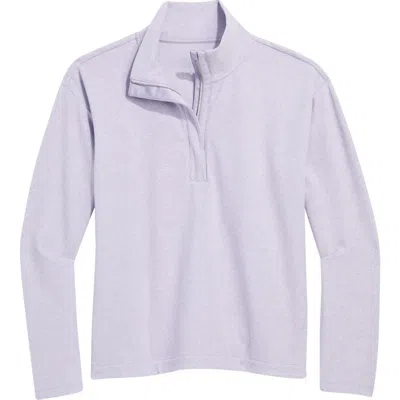 Vineyard Vines Calmwater Quarter Zip Pullover In Purple