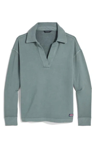 Vineyard Vines Cam Polo Sweatshirt In Blue