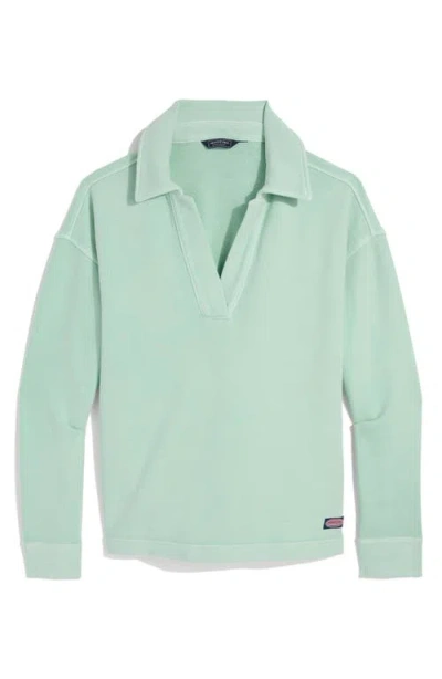Vineyard Vines Cam Polo Sweatshirt In Green