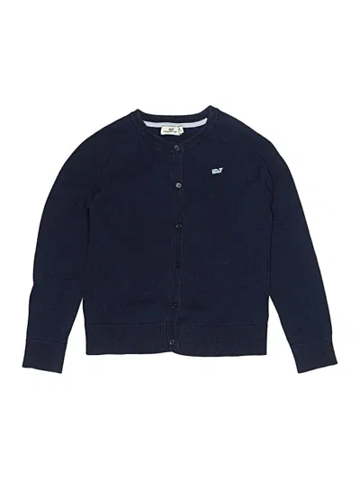 Pre-owned Vineyard Vines Kids' Cardigan Sweater In Blue
