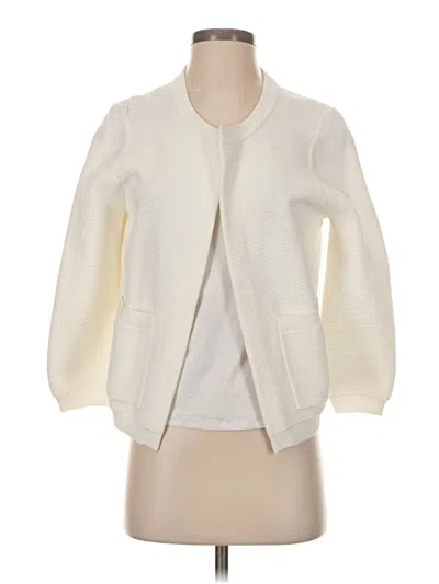 Pre-owned Vineyard Vines Cardigan Sweater In White