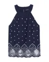 Vineyard Vines Carly Halter Top In Blue