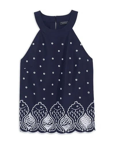 Vineyard Vines Carly Halter Top In Blue