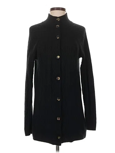 Pre-owned Vineyard Vines Cashmere Cardigan Sweater In Black