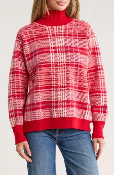 Vineyard Vines Cashmere Mock Neck Sweater In Red