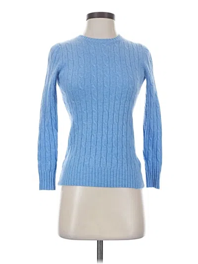 Pre-owned Vineyard Vines Cashmere Pullover Sweater In Blue