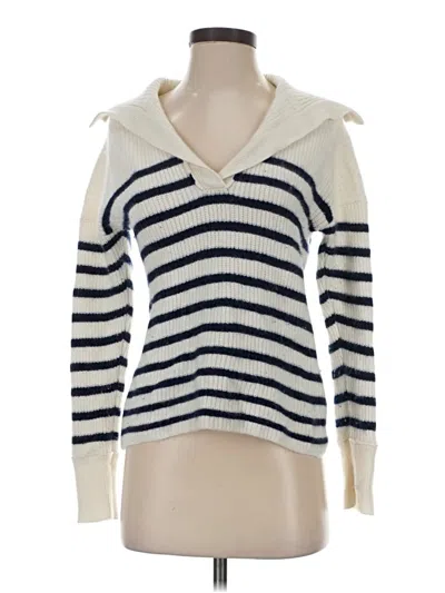 Pre-owned Vineyard Vines Cashmere Pullover Sweater In Ivory