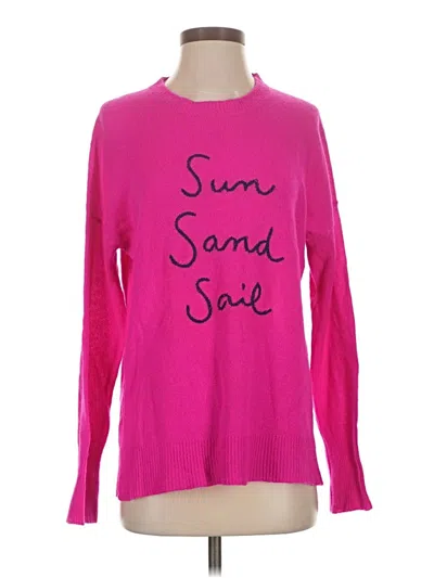 Pre-owned Vineyard Vines Cashmere Pullover Sweater In Pink