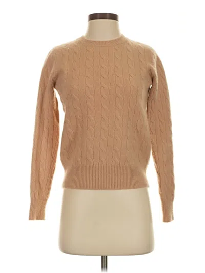 Pre-owned Vineyard Vines Cashmere Pullover Sweater In Tan
