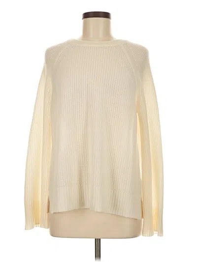 Pre-owned Vineyard Vines Cashmere Pullover Sweater In White