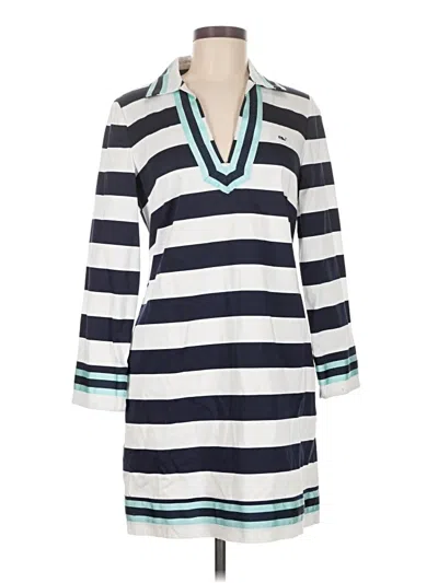 Pre-owned Vineyard Vines Casual Dress In Blue