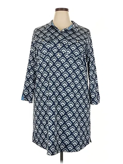 Pre-owned Vineyard Vines Casual Dress In Blue