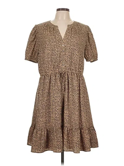 Pre-owned Vineyard Vines Casual Dress In Brown