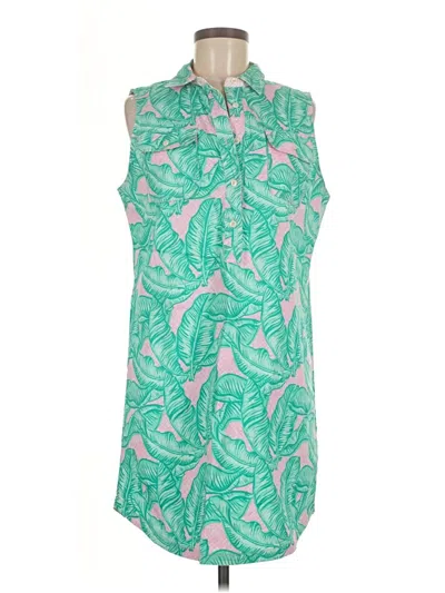 Pre-owned Vineyard Vines Casual Dress In Green