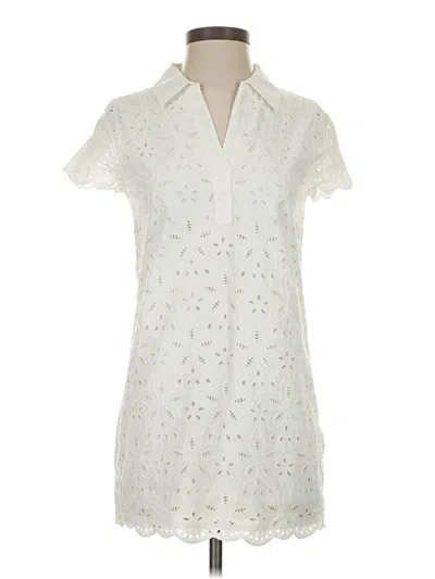Pre-owned Vineyard Vines Casual Dress In Ivory