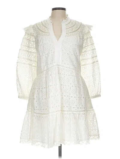 Pre-owned Vineyard Vines Casual Dress In Ivory