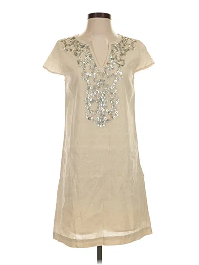 Pre-owned Vineyard Vines Casual Dress In Tan