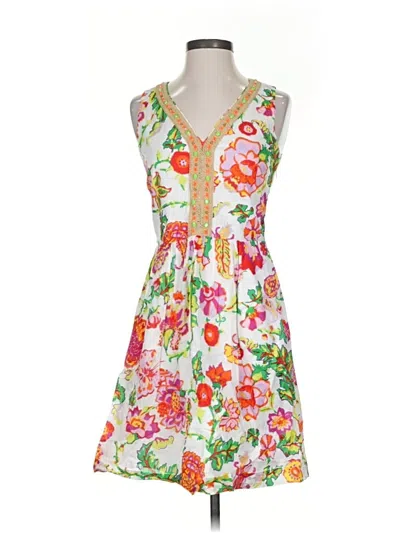 Pre-owned Vineyard Vines Casual Dress In White