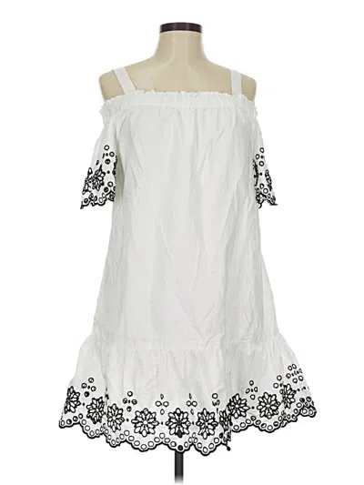 Pre-owned Vineyard Vines Casual Dress In White