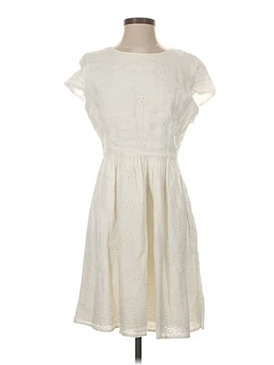 Pre-owned Vineyard Vines Casual Dress In White