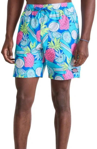 Vineyard Vines Chappy 7-inch Swim Trunks In Blue