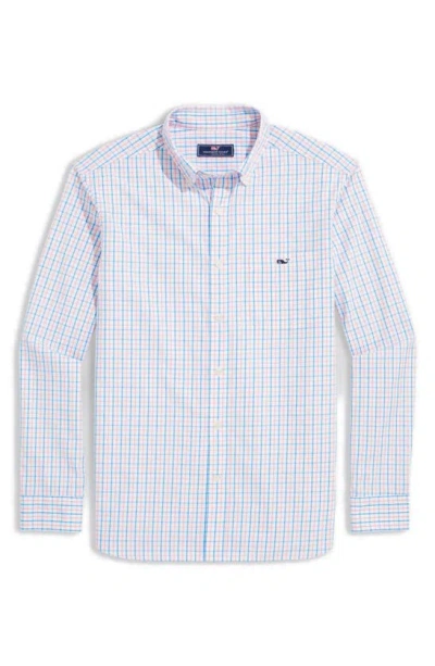 Vineyard Vines Classic Fit Gingham Cotton Button-down Shirt In Cayman Plaid