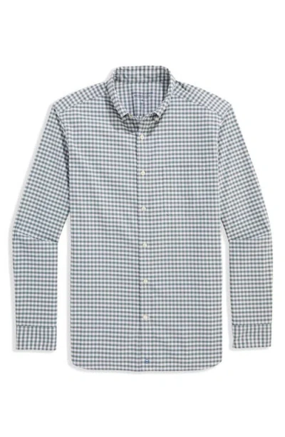 Vineyard Vines Classic Fit On-the-go Brrrº Gingham Button-down Shirt In Gray