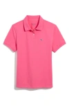 Vineyard Vines Classic Piqué Polo In Sunset Pink