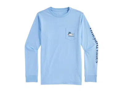Vineyard Vines Classic Snowman Whale Long Sleeve (toddler/little Kid/big Kid) Boy's T Shirt Jake Blue : 2t, Cotton