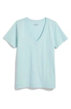 Vineyard Vines Clean Jersey V-neck T-shirt In Aqua Haze