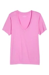 Vineyard Vines Clean Jersey V-neck T-shirt In Black Raspberry
