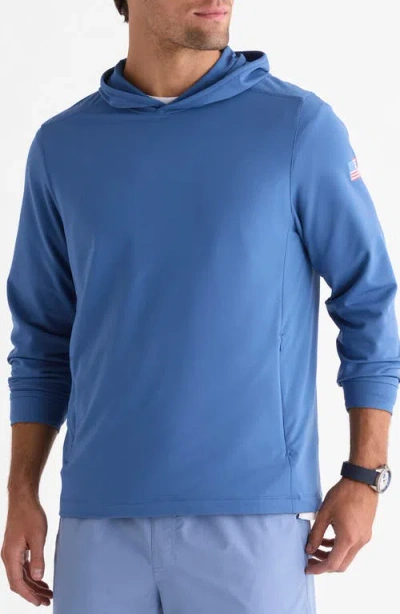 Vineyard Vines Clubhouse Performance Hoodie In Blue
