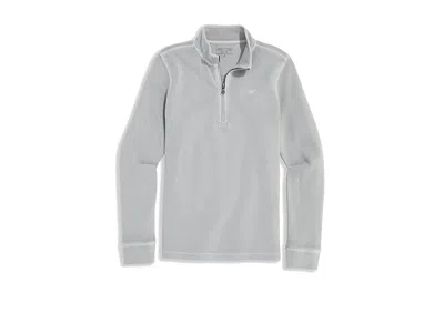 Vineyard Vines Coastline Garment Dye Q-zip (toddler/little Kids/big Kids) Boy's Sweatshirt Ultimate Gray : Md (12-1