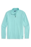 Vineyard Vines Coastline Quarter Zip Pullover In Blue