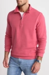 Vineyard Vines Coastline Quarter Zip Pullover In Multi